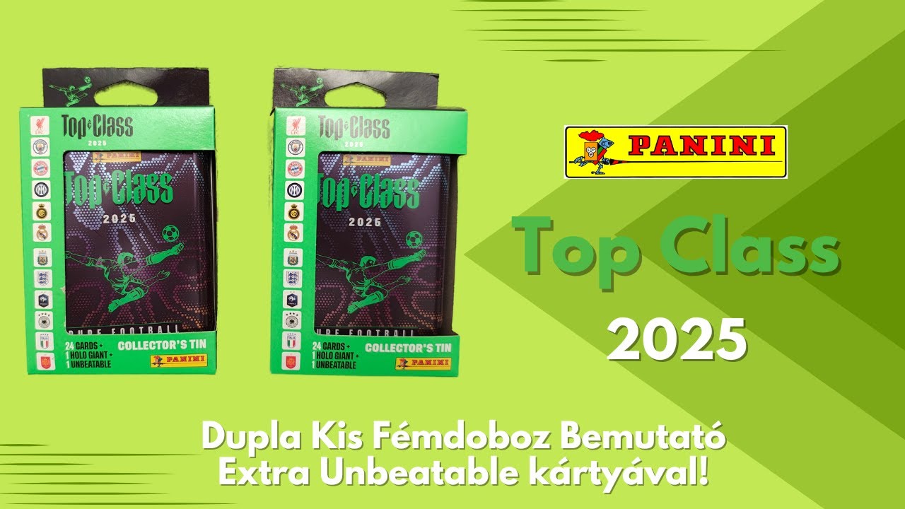 Dupla Kis Fémdoboz Bemutató! Panini Top Class 2025 Pure Football