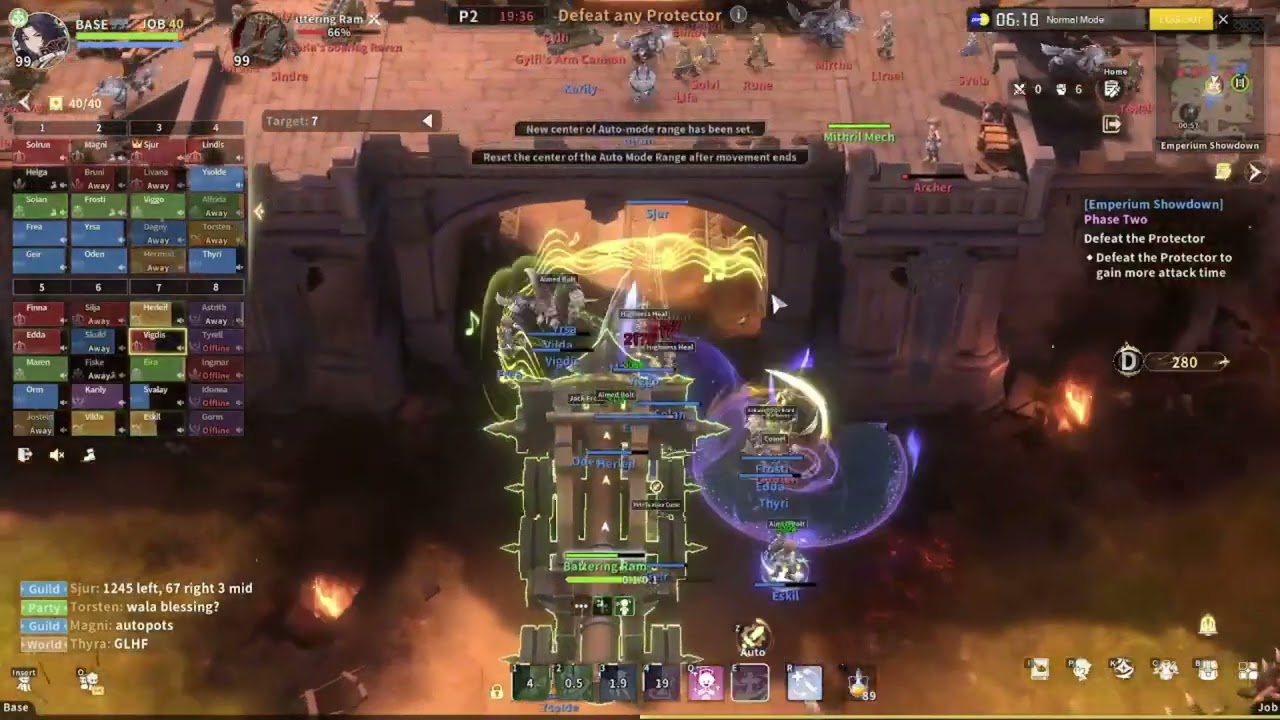 Ragnarok Online 3 First Impressions &ndash; 40vs40 GVG Emperium Showdown Test Gameplay
