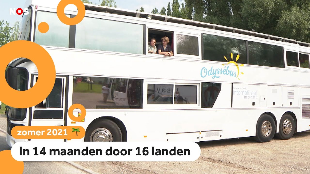 Malo en Opale maken een wereldreis met deze bus