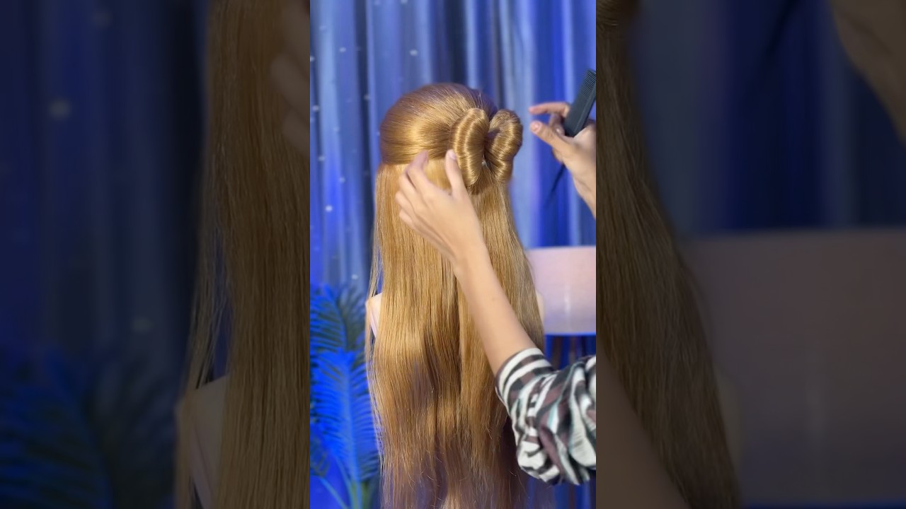 how to make cute hair bow!👩🏻&zwj;🦰 #beauty #hairstylist #hairbowtutorial #cutebows
