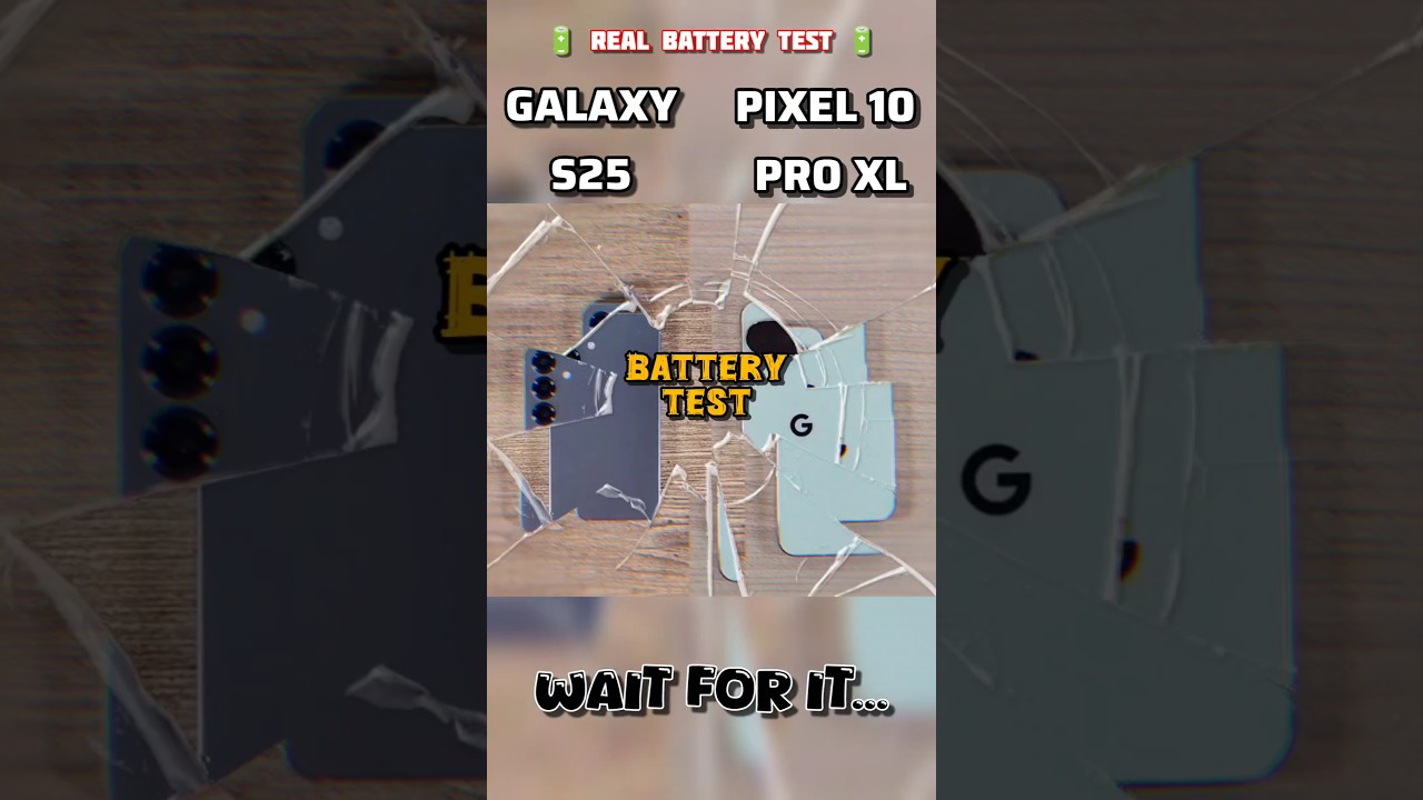 🔥😍 GALAXY S25 VS PIXEL 10 PRO XL REAL BATTERY 🔋 TEST!!
