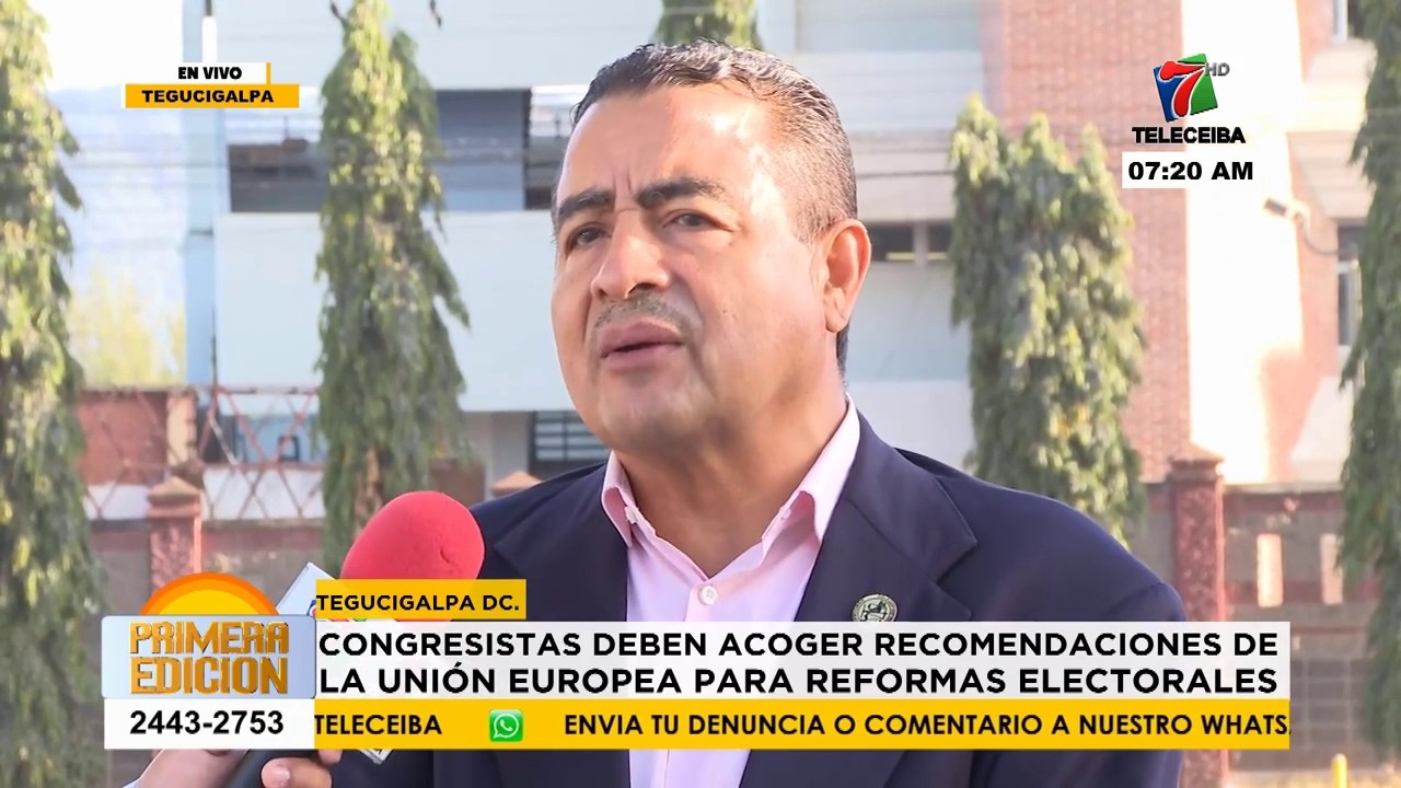 Congresistas deben acoger recomendaciones de la Unión Europea para reformas electorales