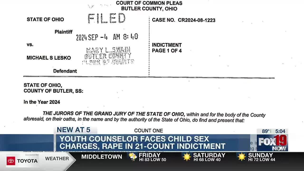 Youth counselor faces child sex charges, rape in 21-count indictment