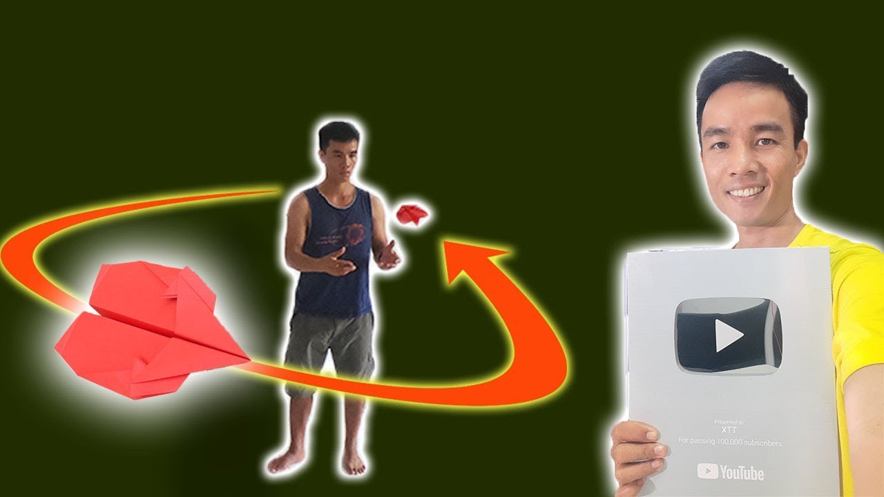 Cách Gấp Máy Bay Boomerang Ver 42,  Boomerang Paper AirPlane #BoomerangPlane #XTT