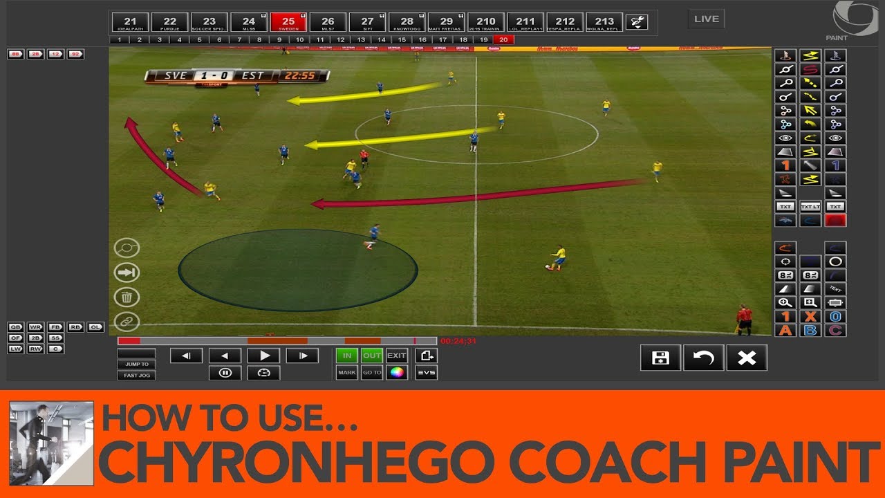 ChyronHego Coach Paint Tutorial - Learn the basics! (Football Analysis)