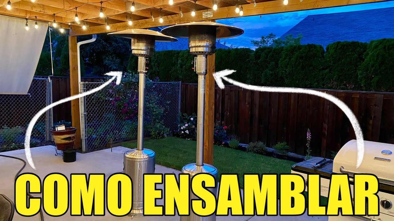 Como Ensamblar Un Calentador de Gas de Patio Hampton Bay 48,000 BTU Paso a Paso Usando Instrucciones