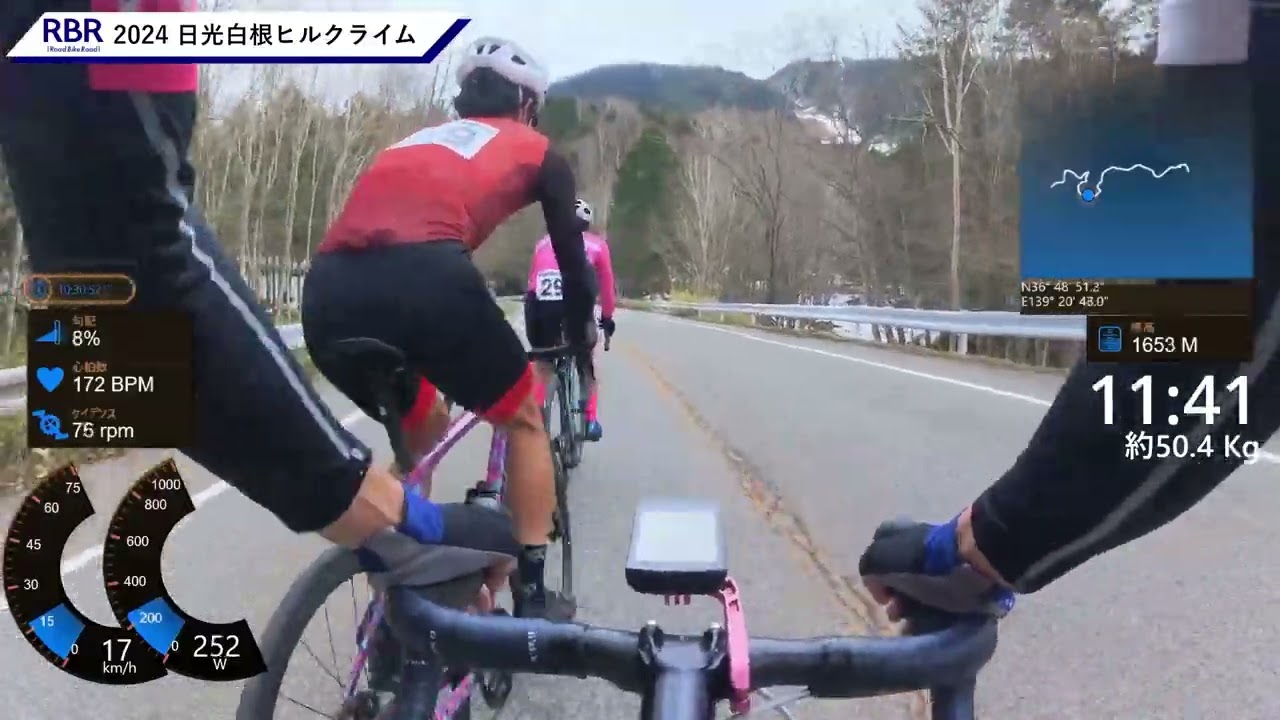 【ノーカット】2024日光白根ヒルクライム 第13回 30代 年代別2位 総合3位 ~今シーズン初ロードバイク大会~