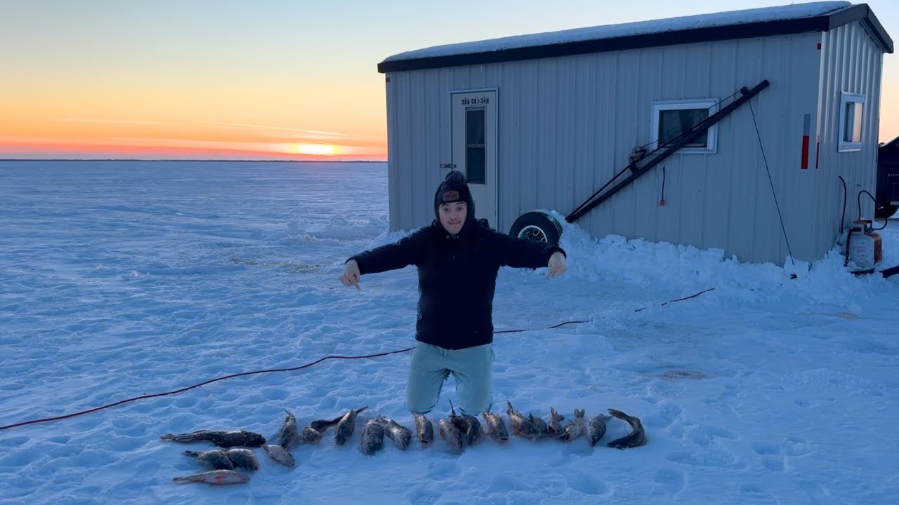 48 Hour ICE CAMPING on Lake of the Woods!