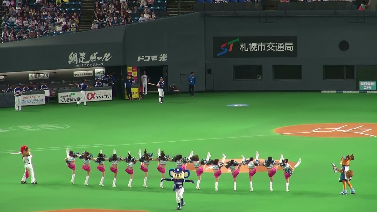 20180603 オープニングダンスでファイターズガールよりも目立つドアラ
