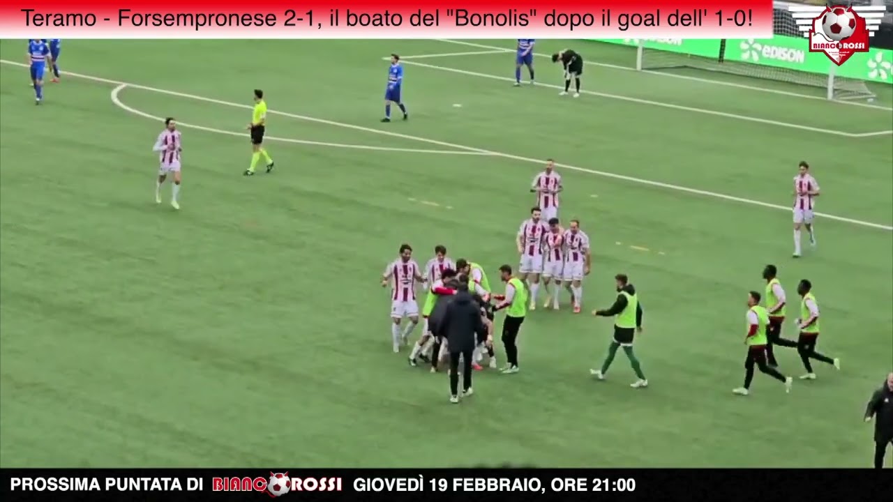 Teramo - Forsempronese 2-1, il boato del 