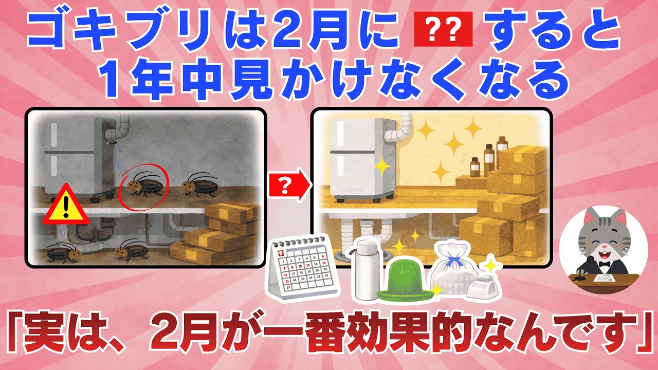 【裏技】ゴキブリを見たくない人へ｜夏前に始めたい予防習慣