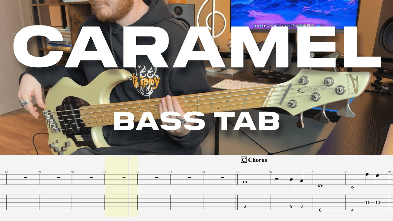 Sleep Token - Caramel // Bass Cover // Play Along Tab and Notation