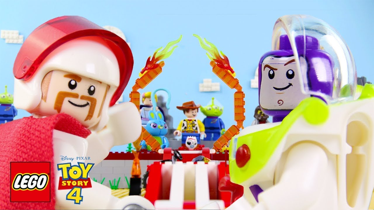 LEGO Toy Story 4 STOP MOTION LEGO Buzz vs Duke Caboom Stunt Show | LEGO Toy Story 4 | Billy Bricks