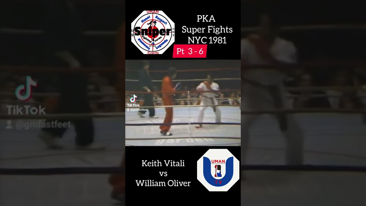 PKA Super Fights Keith Vitali vs William Oliver MSG i1981 USA Network Pt 2- 6 #umantv  #sportkarate