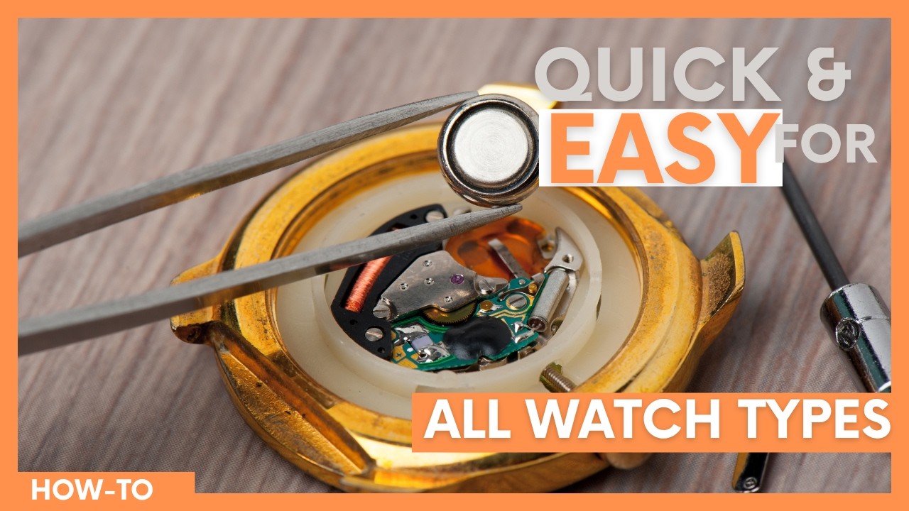 How to Change a Watch Battery | 3 Simple Methods for All Case Backs!