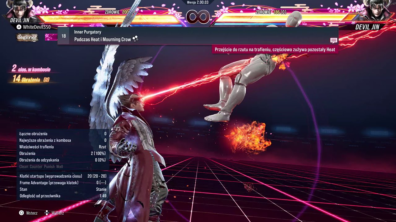 Tekken 8 Devil Jin Move List(Season 2)