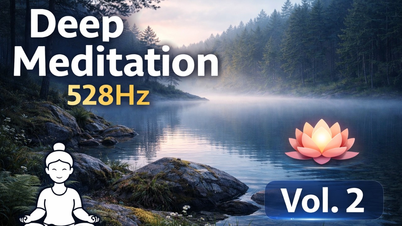 Deep Meditation 528Hz 🧘 Vol. 2 | 1 Hour Music for Inner Calm & Mindfulness