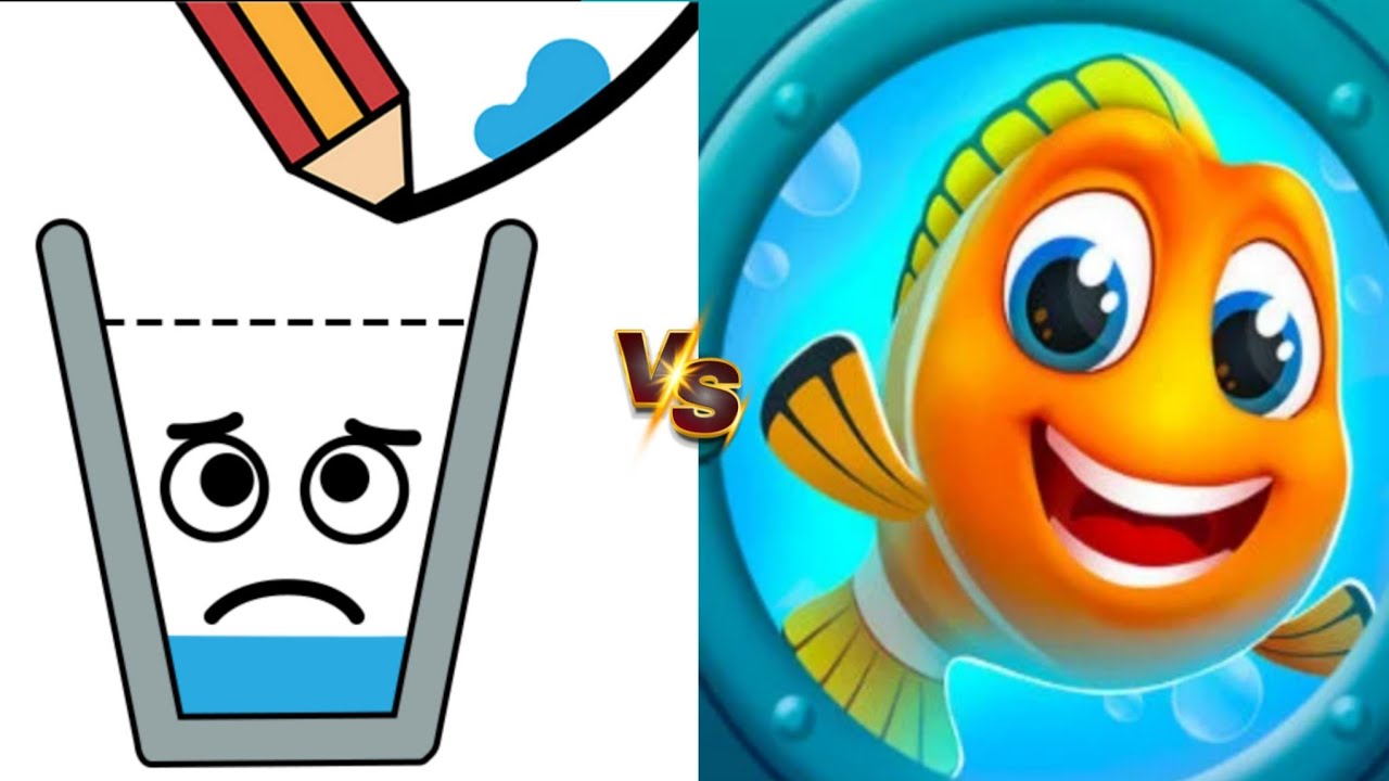 Happy Glass Puzzle VS Save The Fish Teaser Logic Puzzle Double Challenge New!