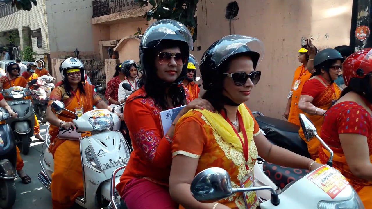 Women's day bike rally in Delhi