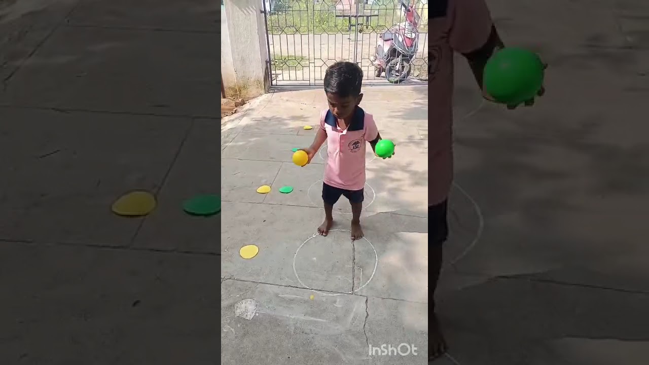 Jump and identify the colour for Pre KG kids #colouractivites #trending #viral #preschool