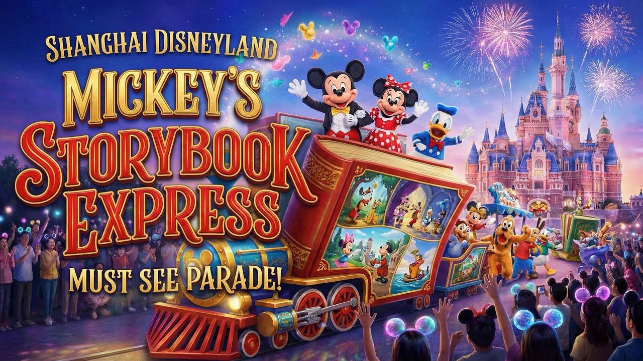 Mickey’s Storybook Express Parade POV 🚂✨ | Shanghai Disneyland (FULL PARADE 4K)