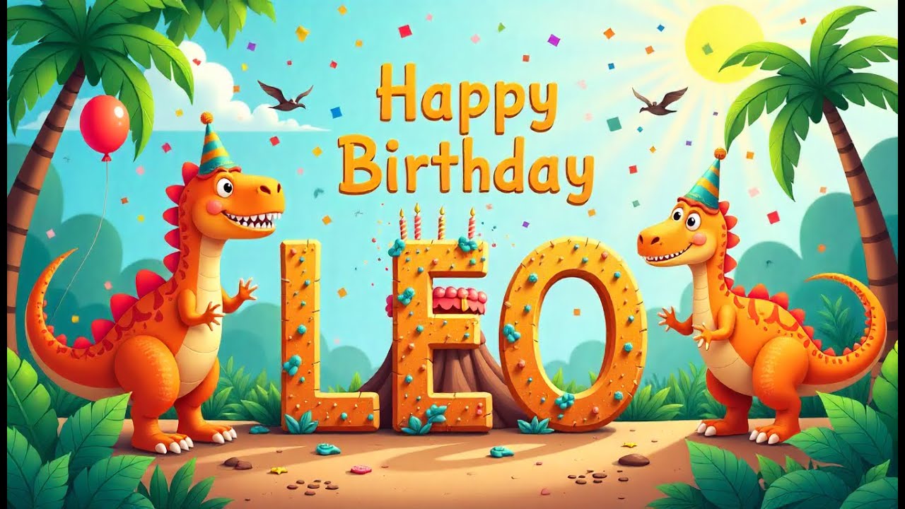 Happy Birthday LEO! 🎉🎂 A Special Unique Birthday Song Made Just For You! #birthdaysongwithnames