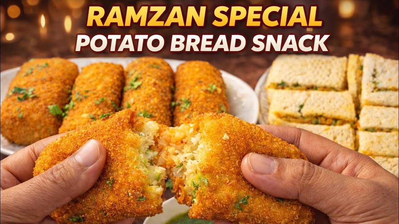 Ramzan Special Crispy Bread Snack 😍 5 Minute Iftar Recipe!