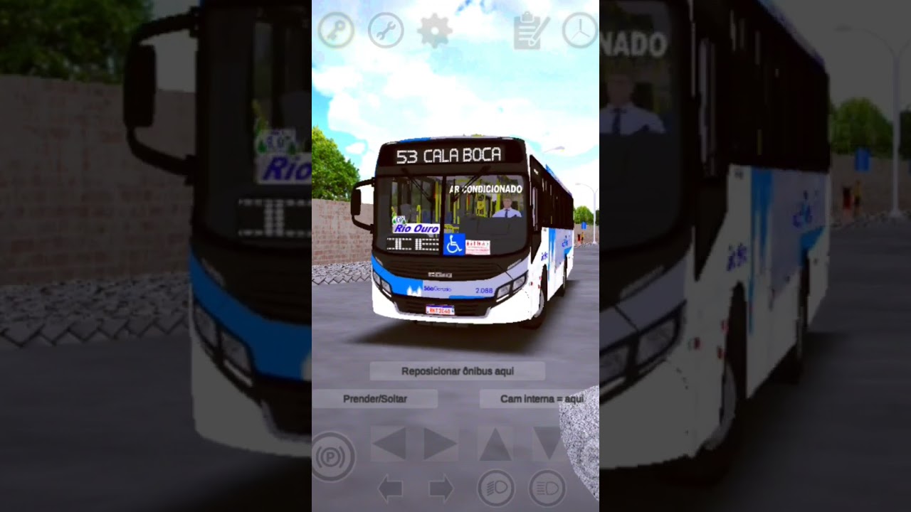 Proton bus simulador caio apache vip4 da Via&ccedil;&atilde;o Rio Ouro movimenta&ccedil;&atilde;o #simuladorandroid