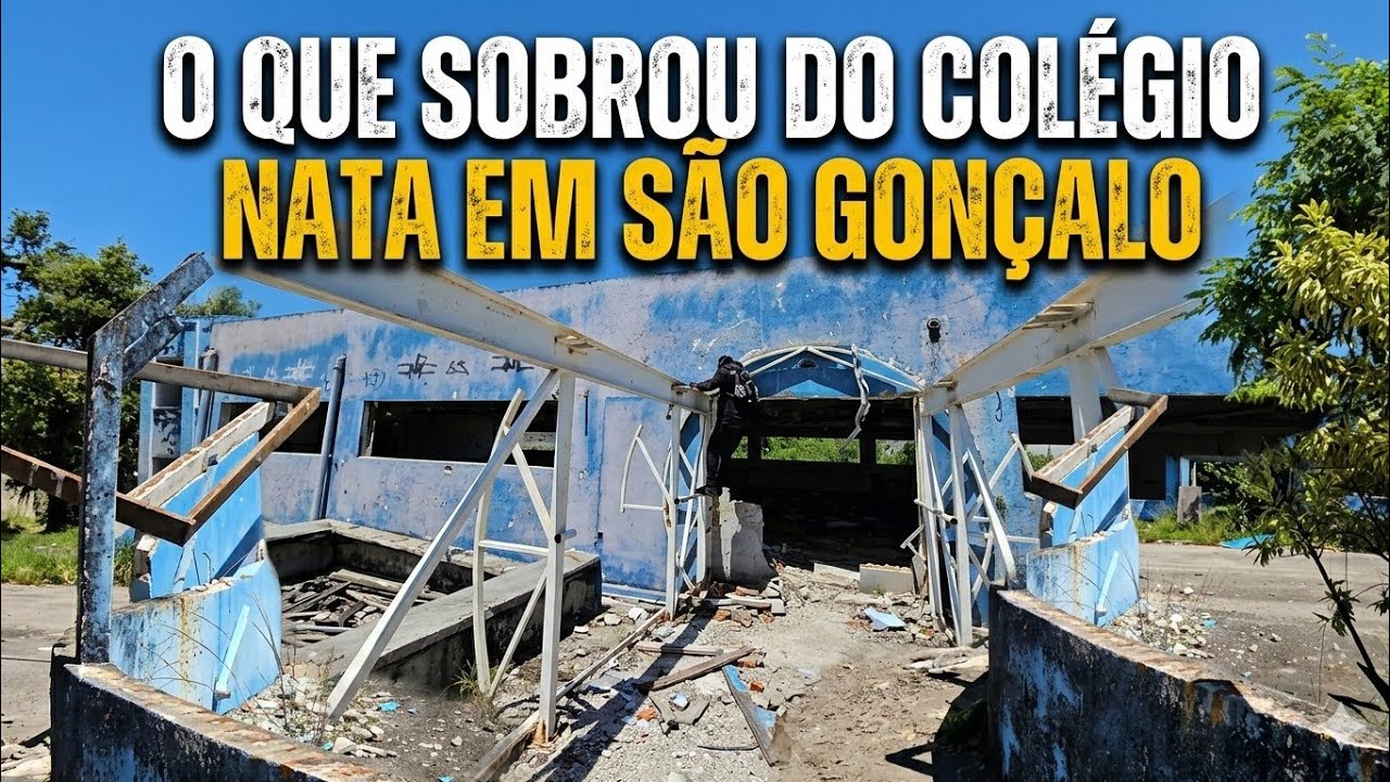 O prédio do colégio Nata está completamente abandonado.. São Gonçalo. #cacadordelendas #aventura 