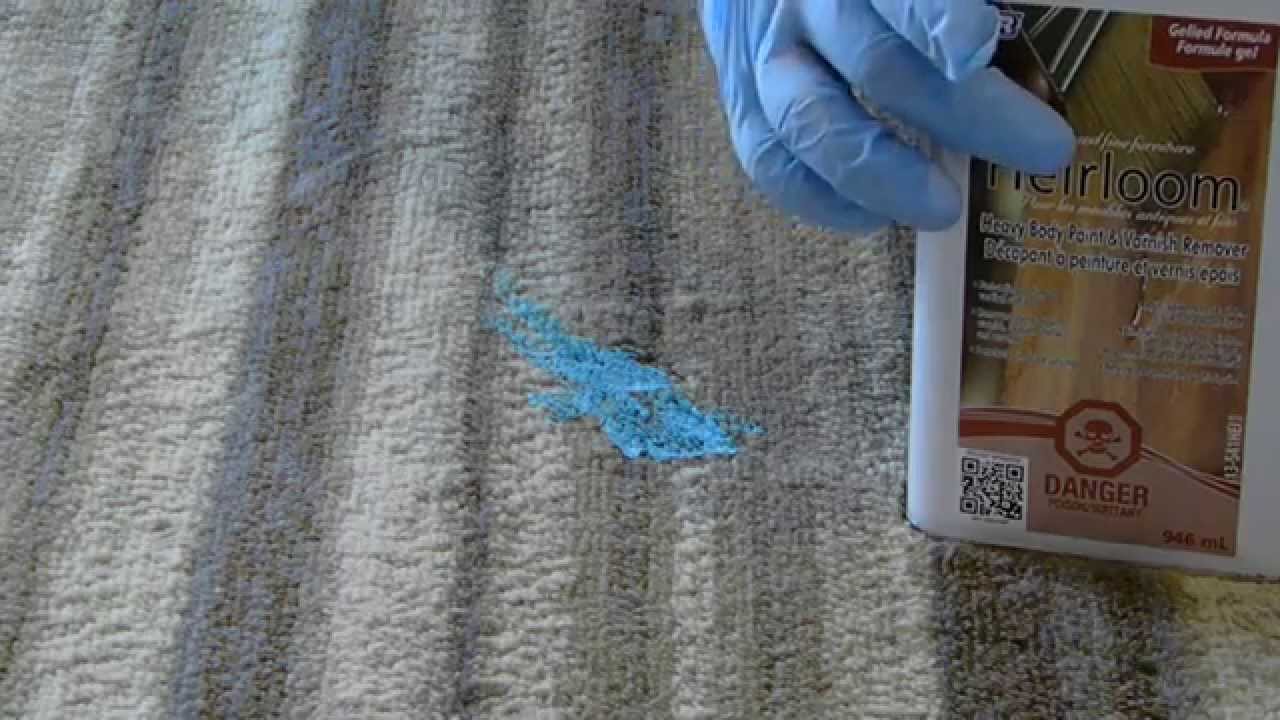 Nettoyer un tapis avec une tache de peinture par Nettoyage Experts