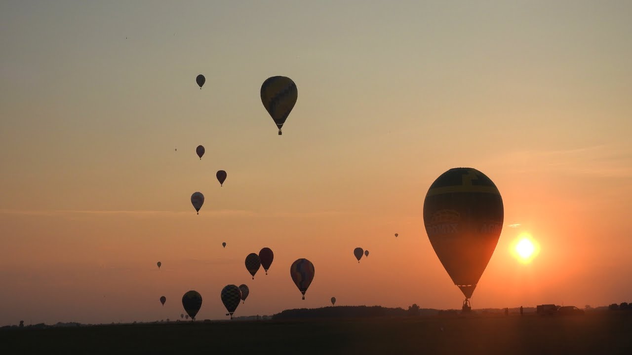 BALONOWY PUCHAR LESZNA I POŻAR BALONU NA POKAZACH W LESZNIE