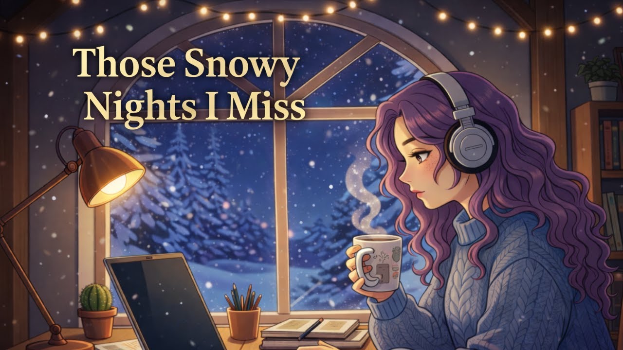 Those Snowy Nights I Miss | Ambient Lo Fi for Studying, Focus & Calm