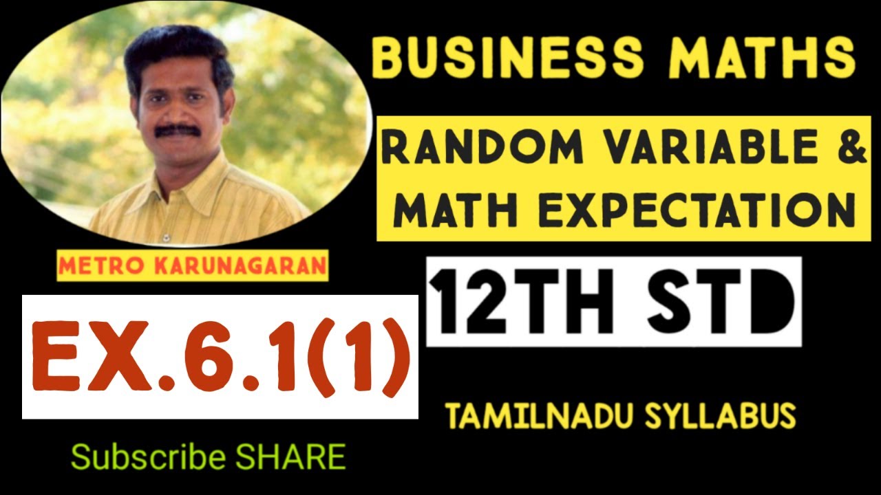 12th Std BM Ex.6.1(1) Construct cumulative distribution function for the given prob distribution