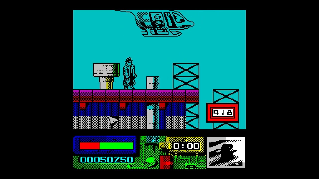 Darkman 4K Walkthrough, 1991, ZX Spectrum 128k, RZX Archive