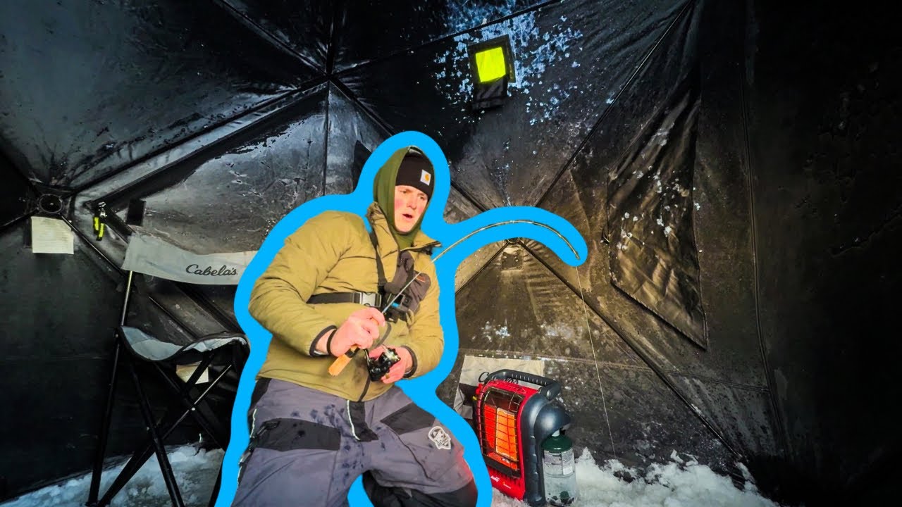 Ice Fishing for BIG Nebraska Bass! (FRIGID TEMPS)