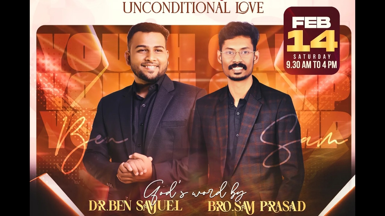 🔴 LIVE | YOUTH CAMP | MSG BRO.SAM PRASAD | FEB - 14  #christianity #godsword #godsmessages