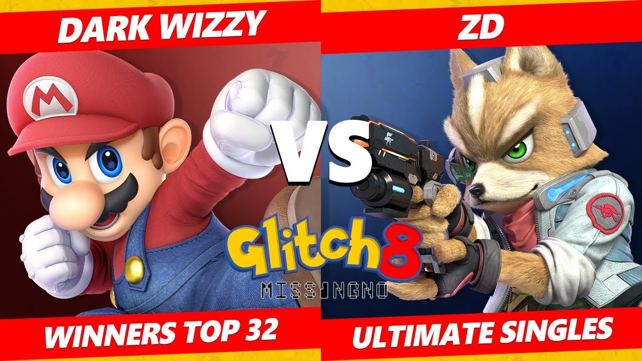 Glitch 8 SSBU - MVG | Dark Wizzy (Mario) Vs. ZD (Fox) Smash Ultimate Tournament Winners Top 32