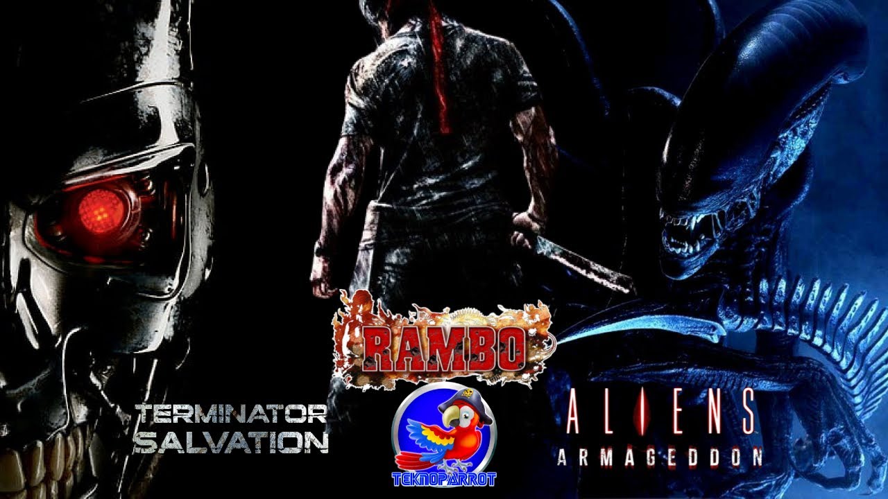 Tutorial teknoparrot en español parte 35, Alien Armaggedon, Terminator salvation, Rambo
