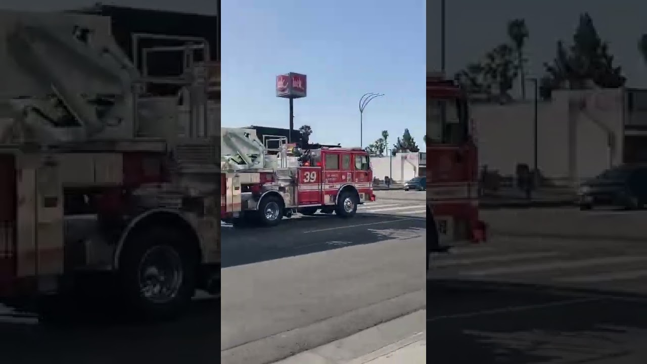 LAFD light force 39 responding