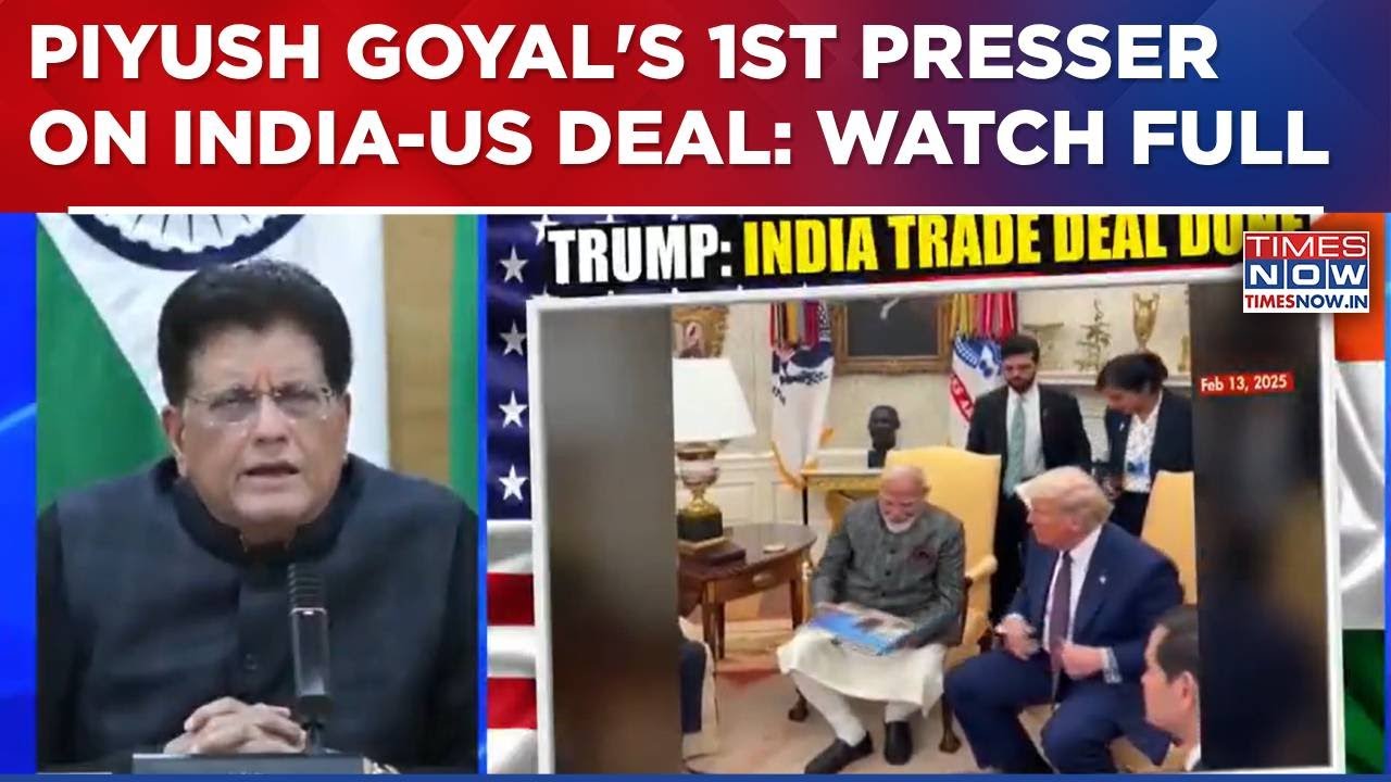 Piyush Goyal Says 'Trade Deal With US Will Boost India's Growth', Slams Rahul Gandhi| Breaking News