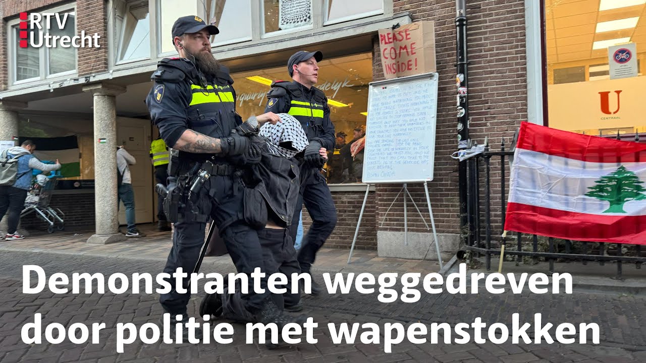49 pro-Palestinabetogers aangehouden na bezetting universiteitsgebouw Utrecht | RTV Utrecht