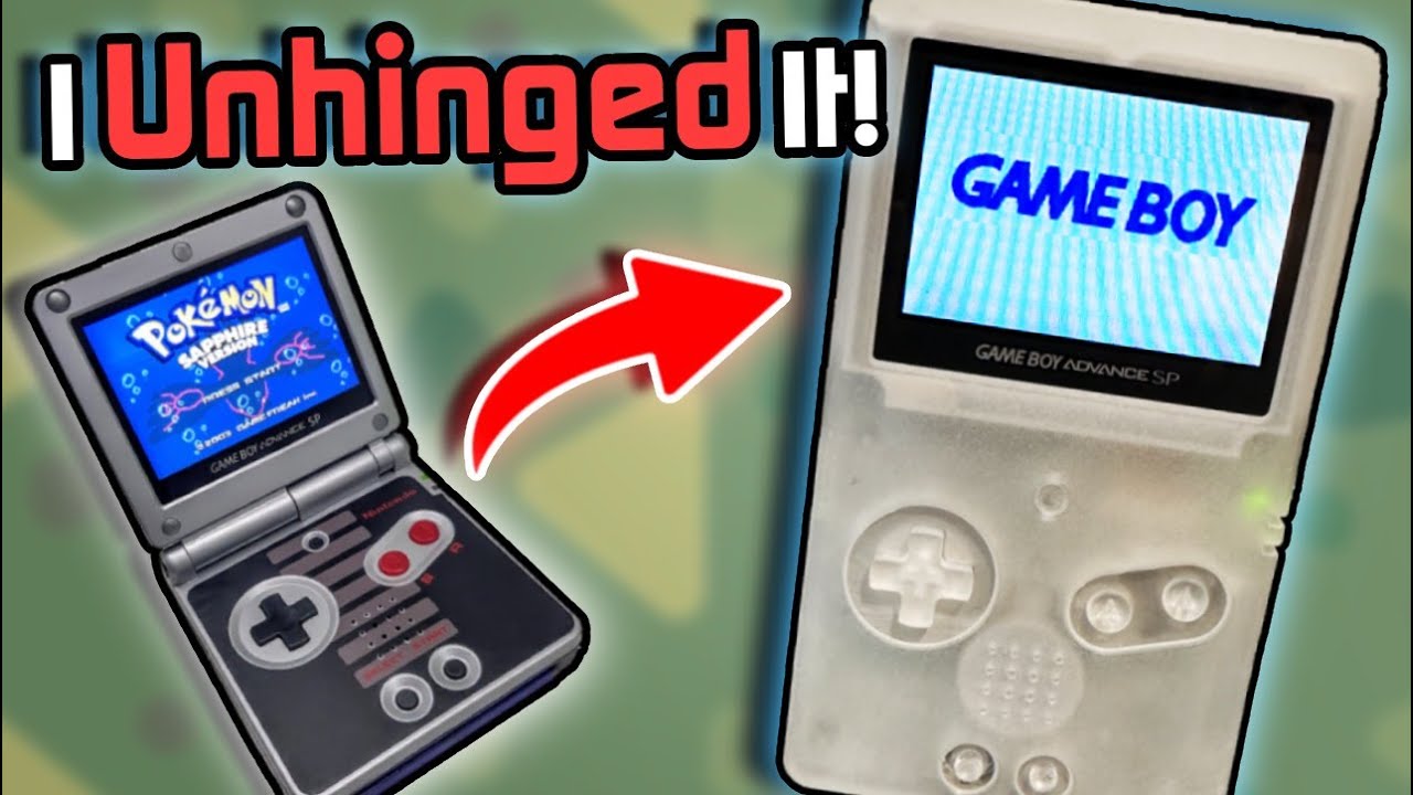 I Unhinged My GBA SP (With a 3D-Printed Shell)