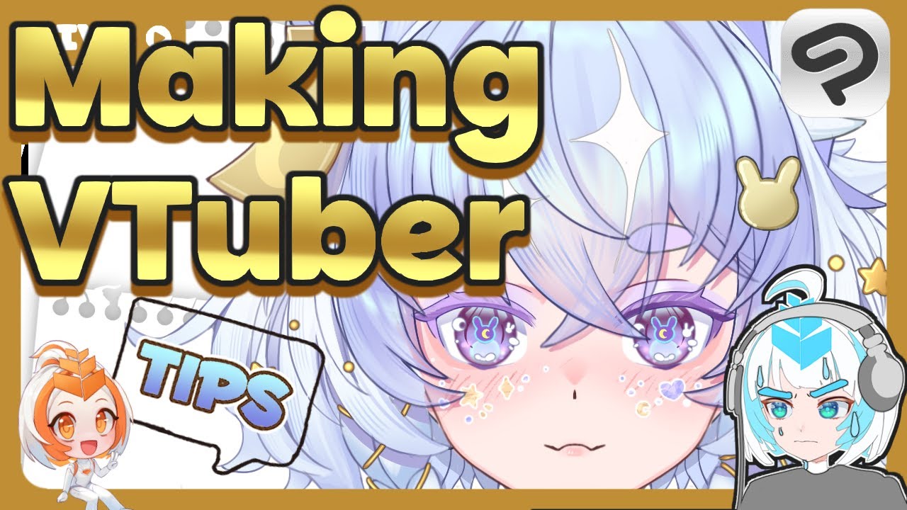 (JP/EN) Drawing and Rigging a commission VTuber model: Body angles and accessories!