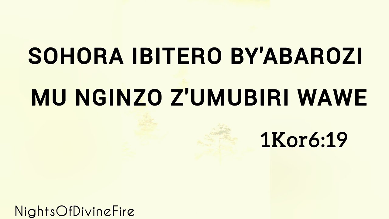 BOHOKA|Sohora ibitero by'abarozi mu mubiri wawe|13.03.2026|Rukundo Jean Paul