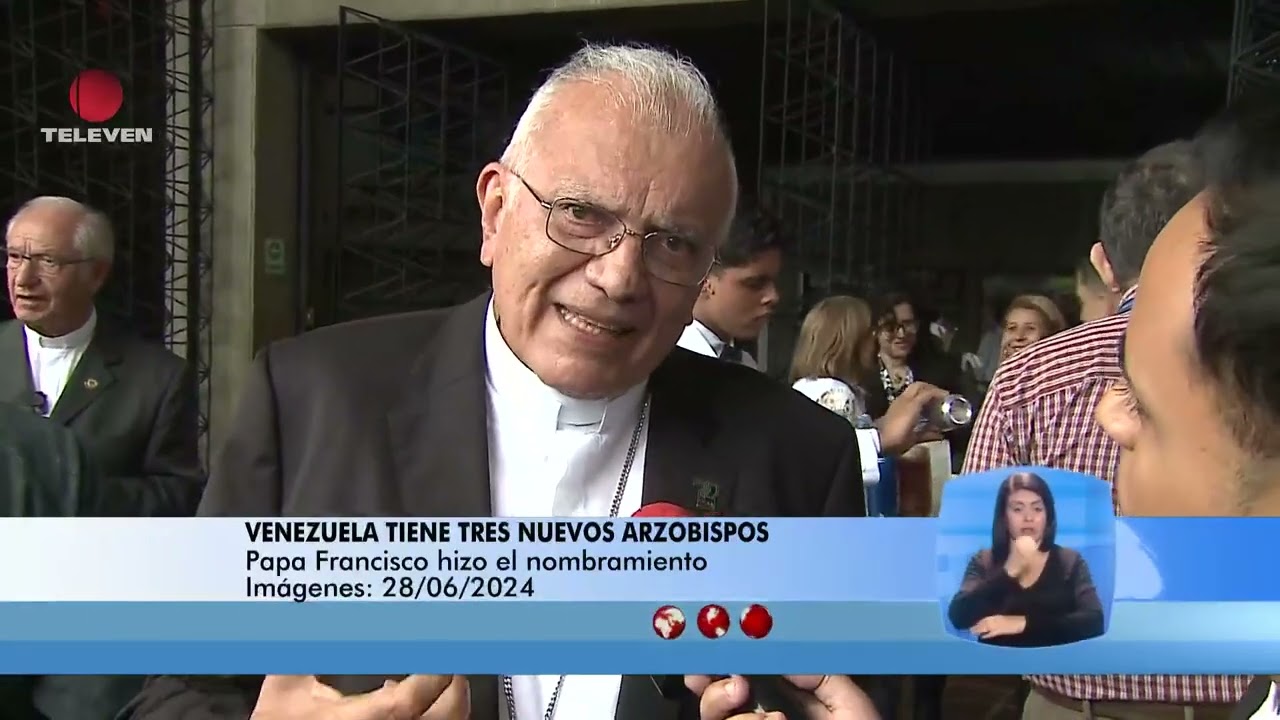 Monseñor Raúl Biord nuevo Arzobispo de Caracas – El Noticiero emisión Meridiana 27/06/24