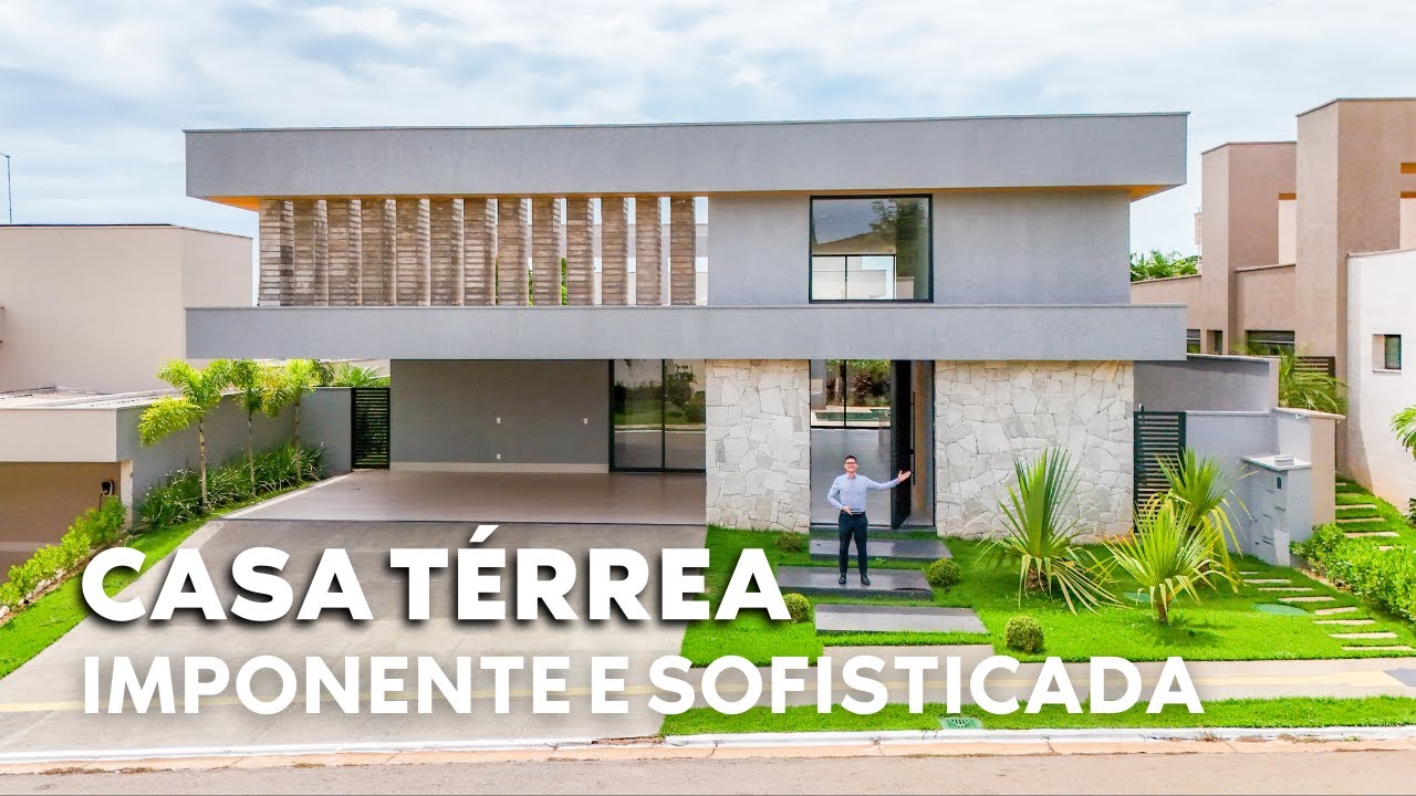 IMPONENTE CASA TÉRREA À VENDA NO JARDINS MILÃO | GOIÂNIA