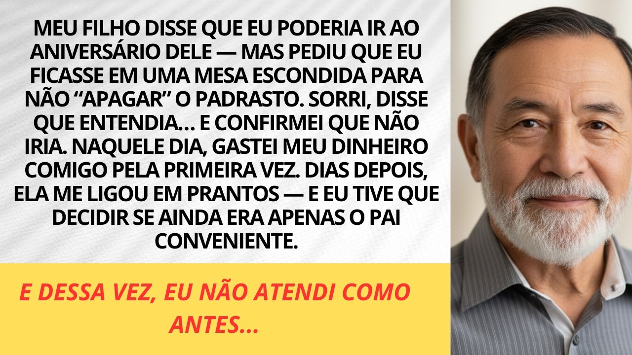 Dei tudo pra meu filho — No aniversário dele, fiquei como “pai invisível”. E o que fiz depois