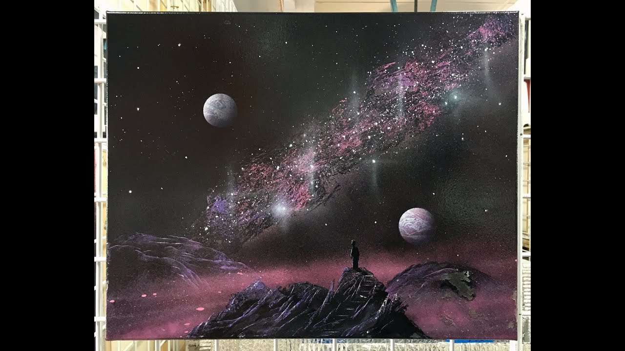 ROSADO GALAXIA - Spray Paint Art by Markus Fussell