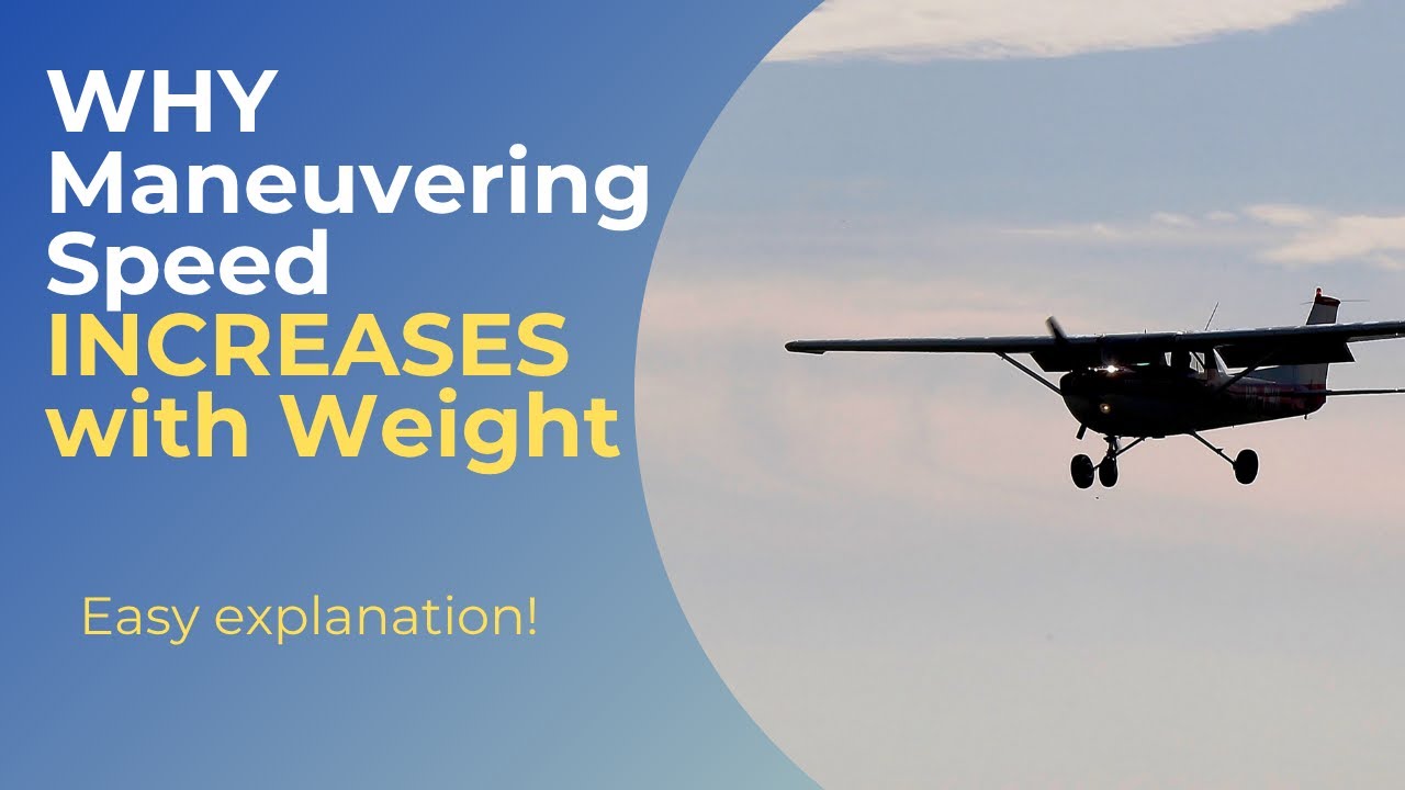 Why Maneuvering Speed Increases With Weight | Easy Explanation for Student Pilots