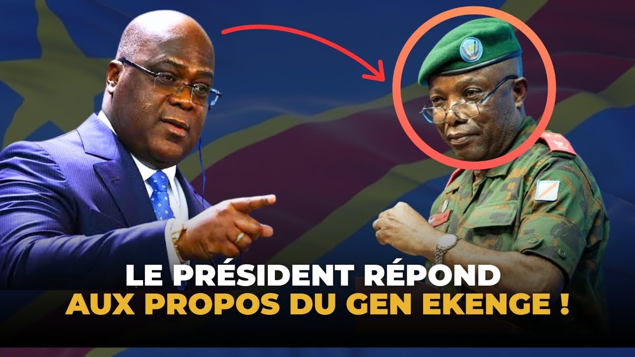 URGENT: LE PRÉSIDENT BRISE LE SILENCE APRÈS LES PROPOS DU GÉNÉRAL EKENGE !
